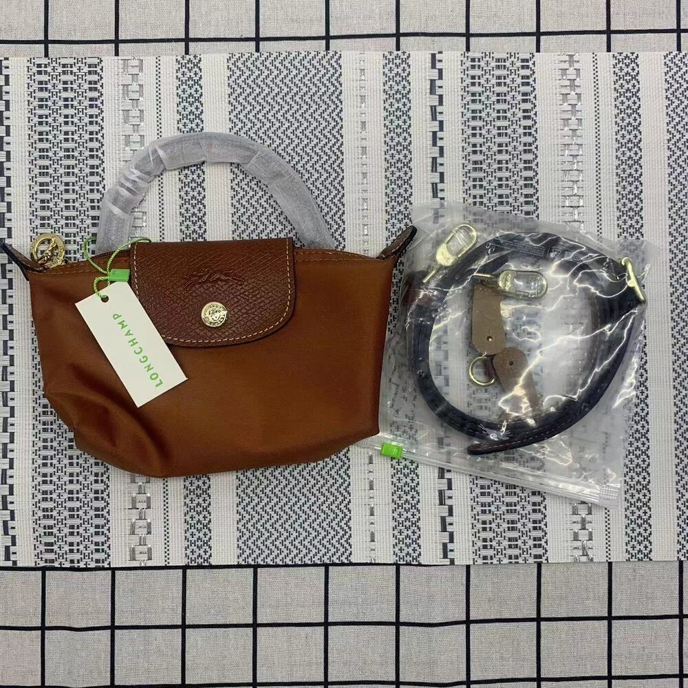 Longchamp Brown Mini Crossbody Bag